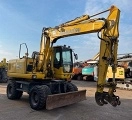 KOMATSU PW160-7 wheel-type excavator