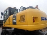 KOMATSU PW220-7 wheel-type excavator