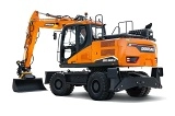 DOOSAN DX 160 W wheel-type excavator