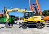 KOMATSU PW200-7E0 wheel-type excavator