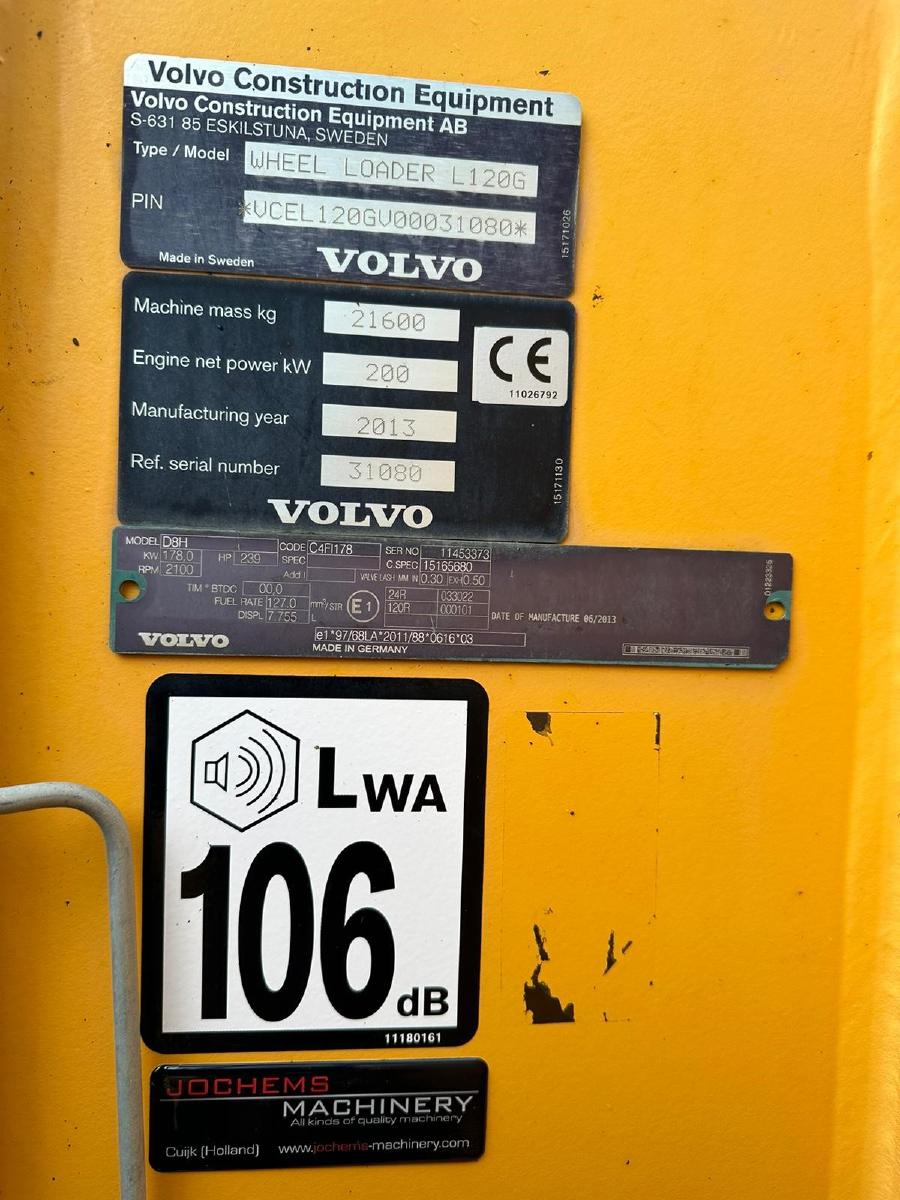 VOLVO L120G front loader