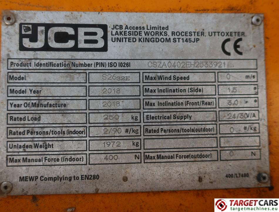 JCB S2632E scissor lift