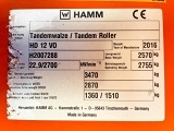 HAMM HD 12 VO tandem roller