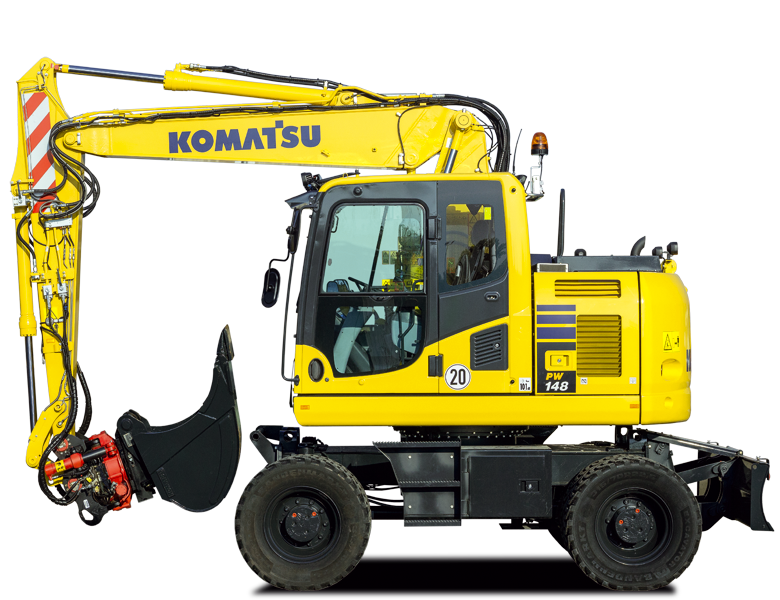 KOMATSU PW148-10 Wheel-Type Excavator