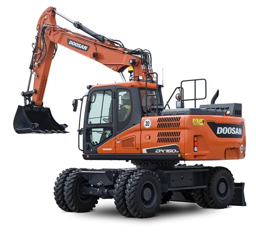 DOOSAN DX160W-5 Wheel-Type Excavator