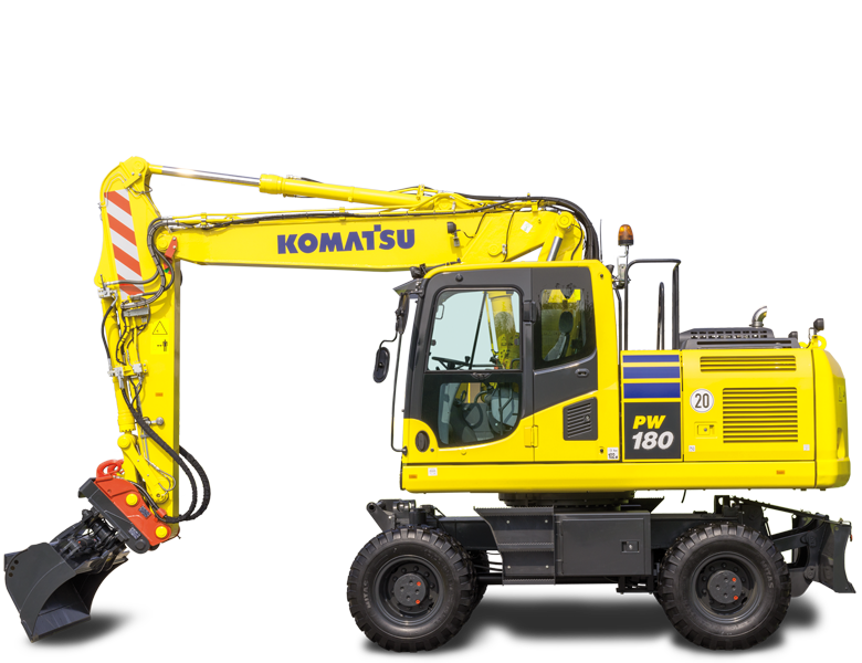 <b>KOMATSU</b> PW180-10 Wheel-Type Excavator